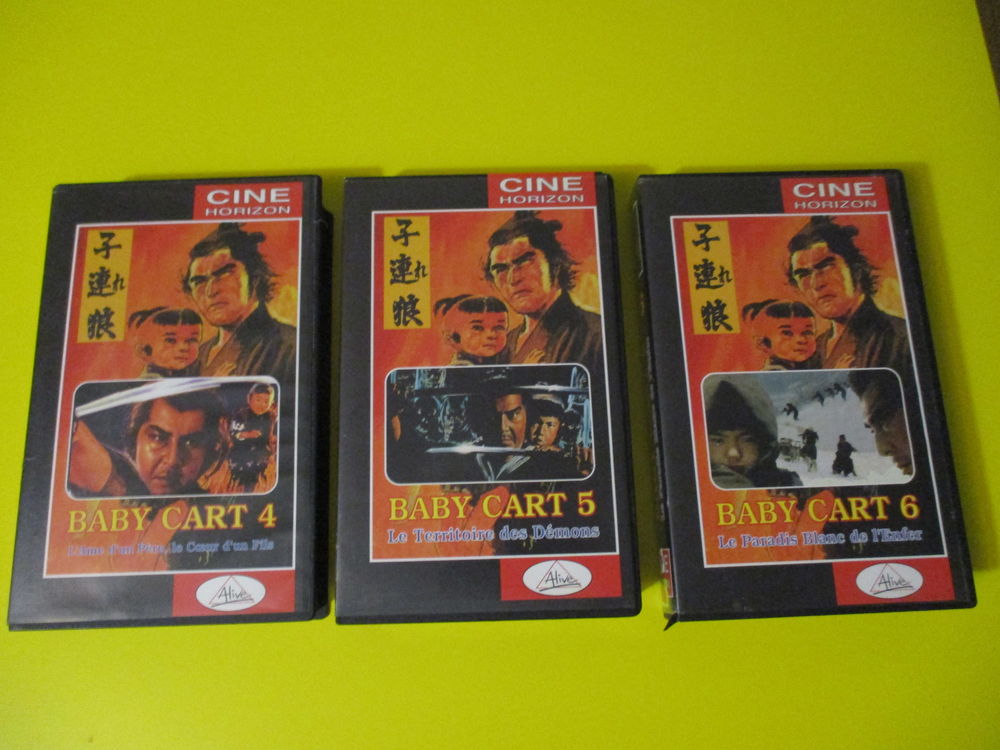BABYCART 3 VHS SAMOURAI RONIN JAPON DVD et blu-ray