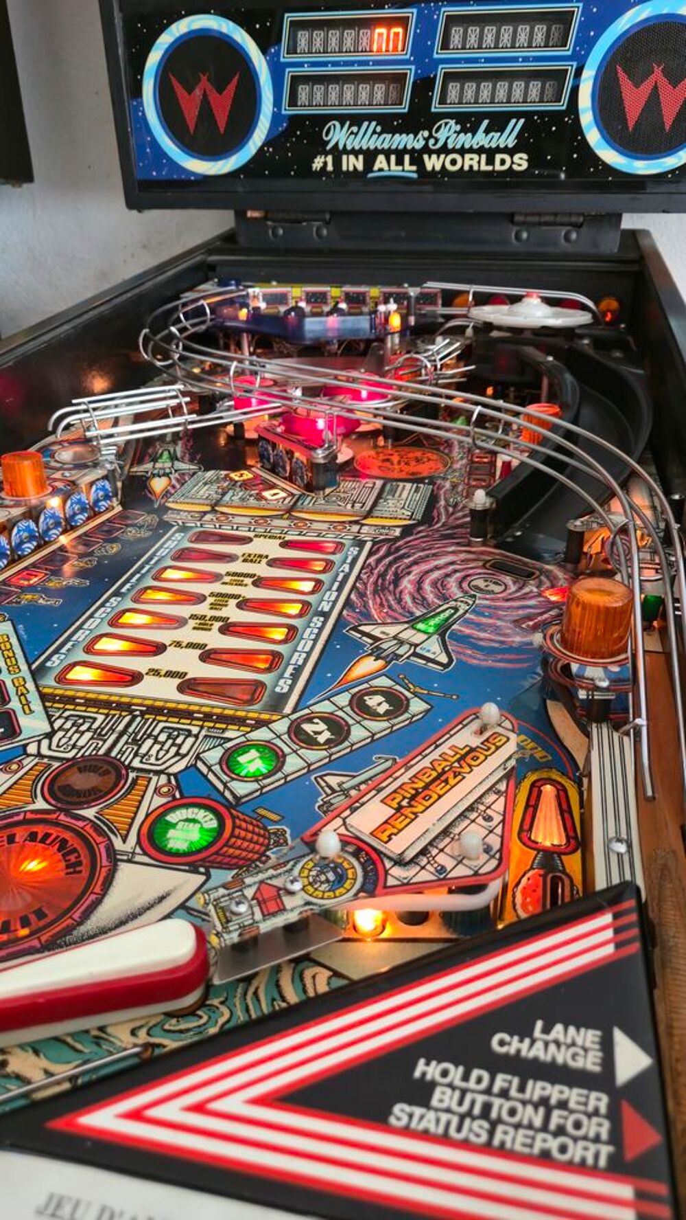 Flipper space station williams multibille afficheur Led Jeux / jouets
