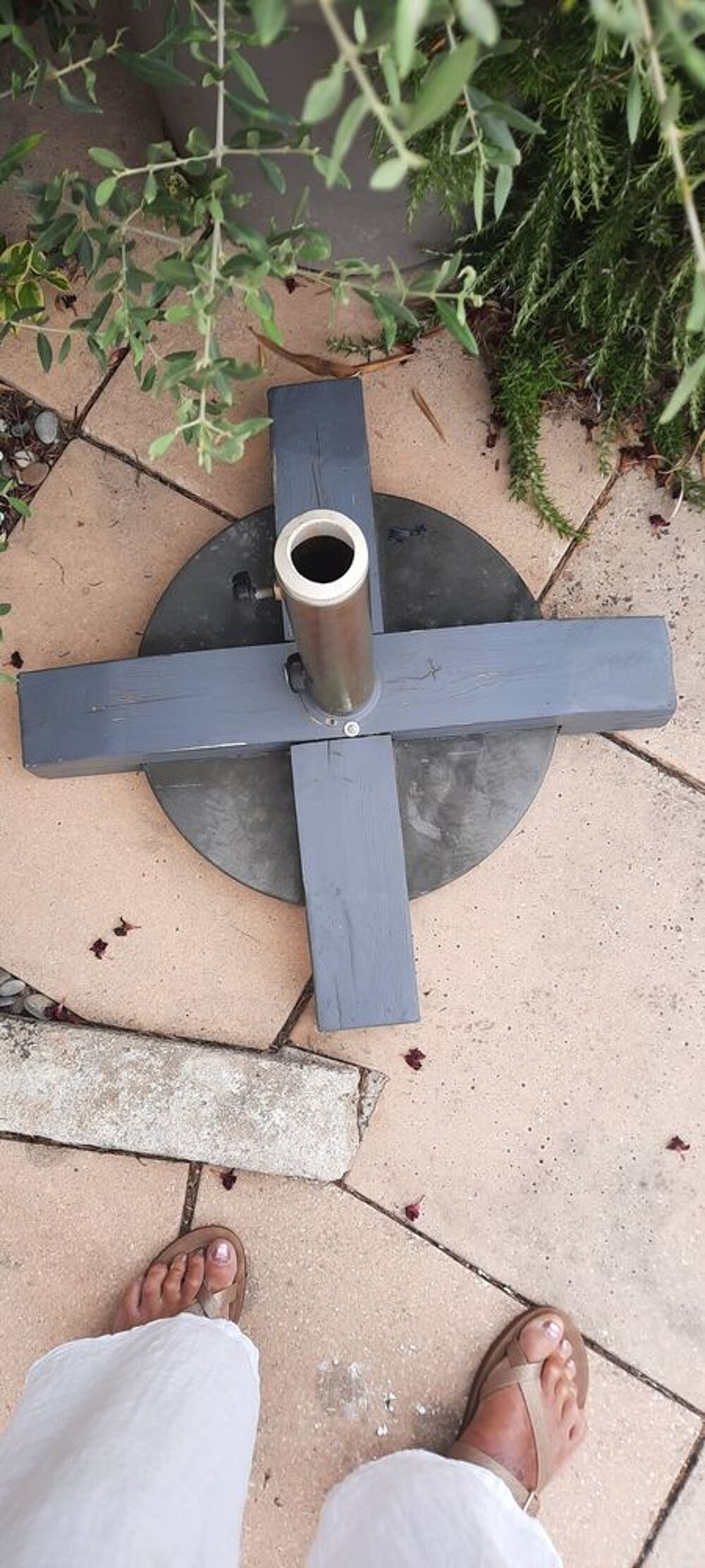 Support pour parasol
Jardin