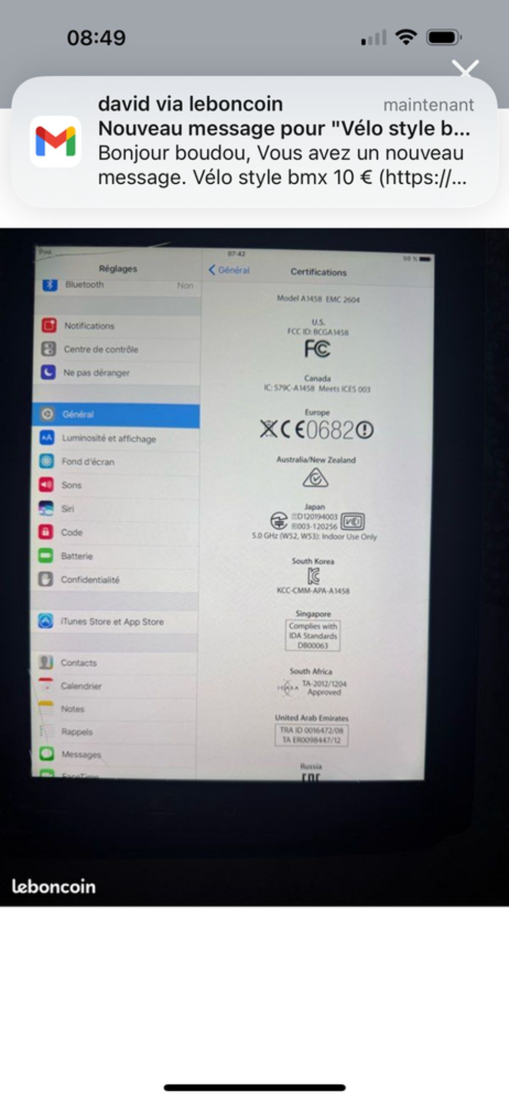iPad Téléphones et tablettes