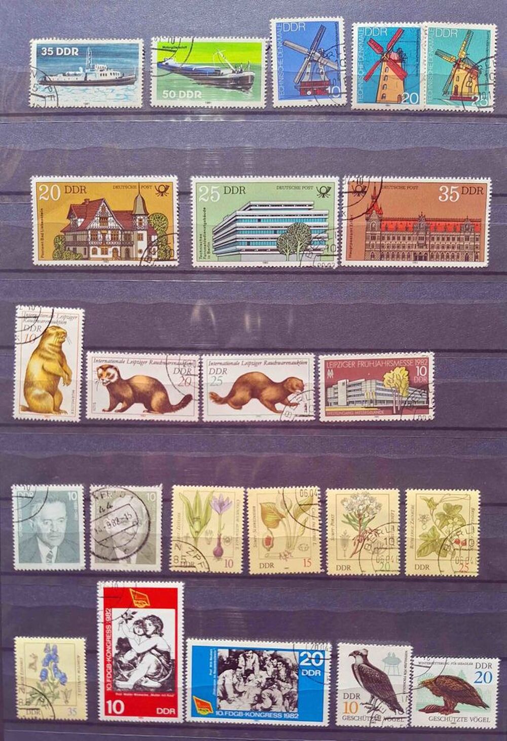 S&eacute;rie de timbres de collection d'Allemagne ter 