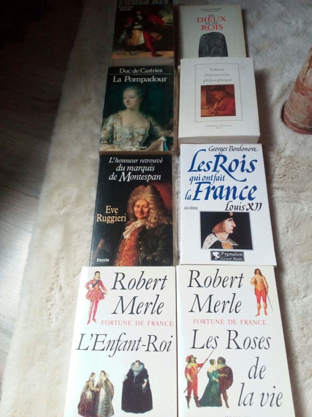 8 livres Voltaire Montespan l'enfant-roi Pompadour Livres et BD