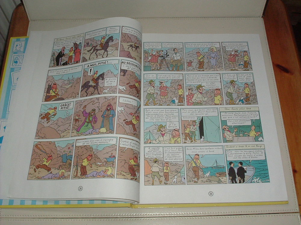 Double Album Tintin " Les Cigares du Pharaons " et " Le Lotu Livres et BD