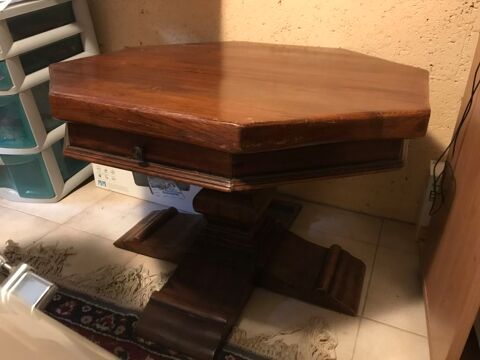 Belle table basse hexagonale en chne massif 280 Sainte-Genevive-des-Bois (91)