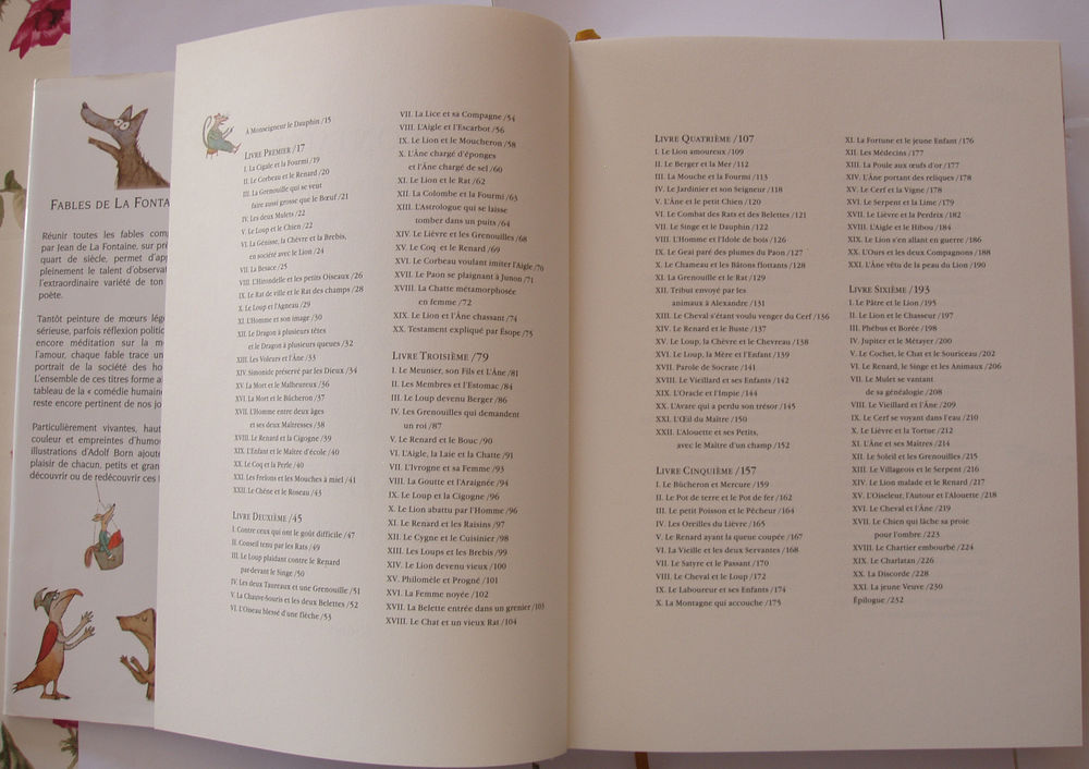 La Fontaine (Les Fables) illustr&eacute; par A.Born, Ed&nbsp;.Gr&uuml;nd Livres et BD