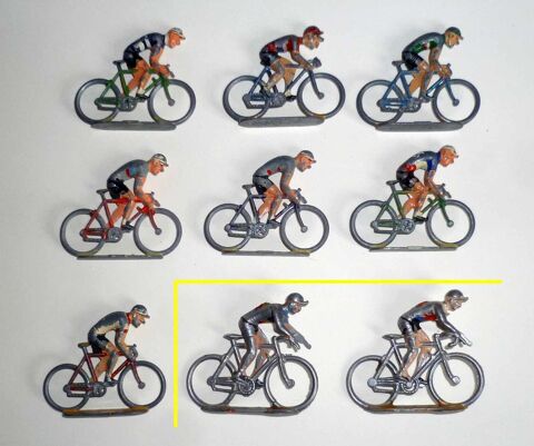 Anciennes figurines m�tal : COUREURS CYCLISTES 0 Tours (37)