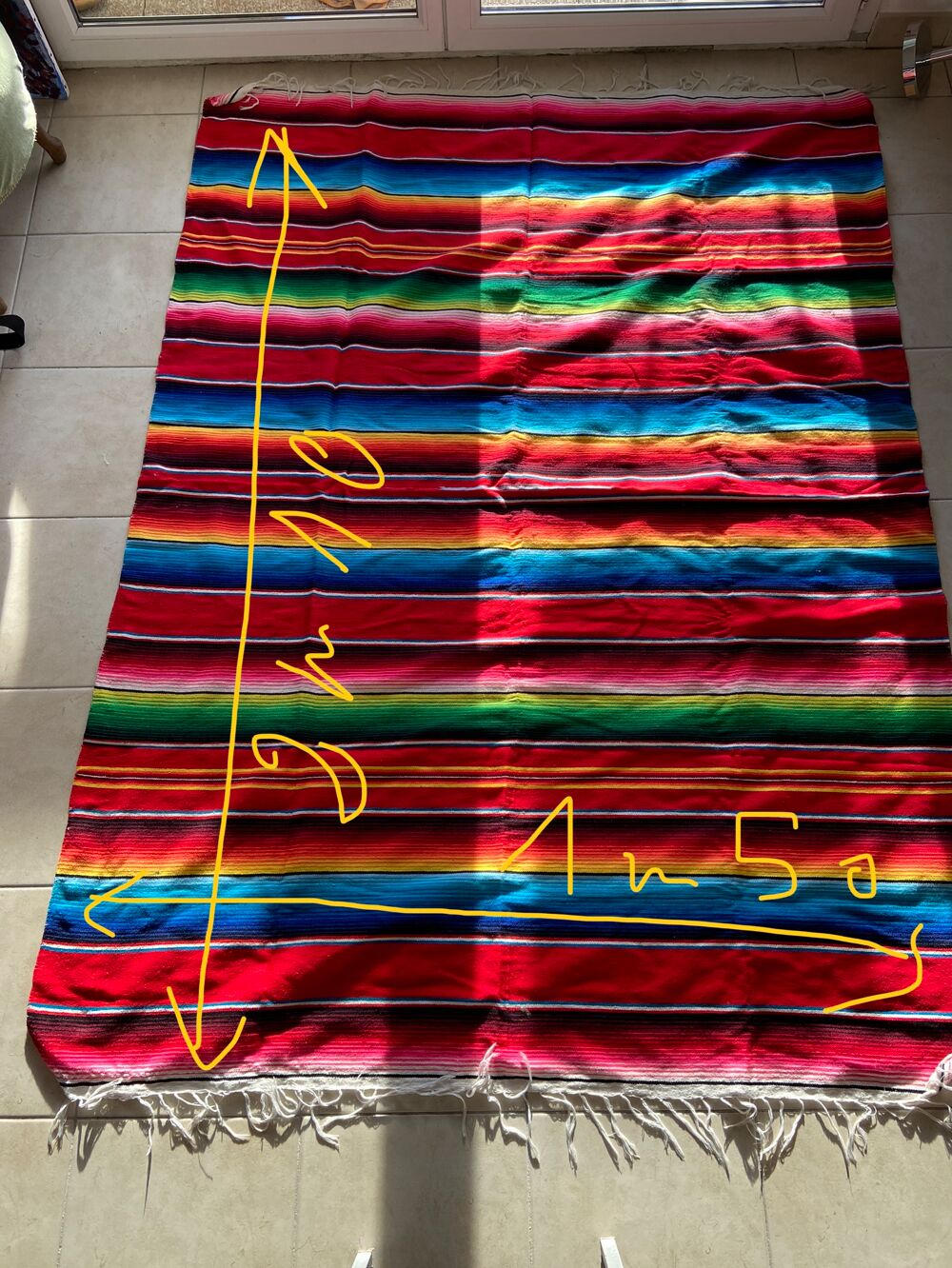 Plaid Mexicain grande taille Décoration