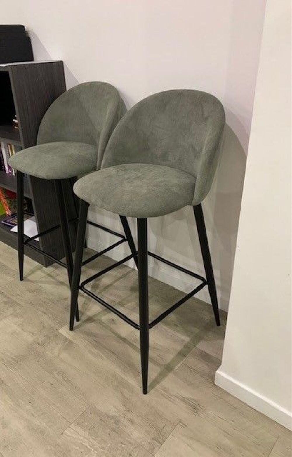 Magnifique chaises haute (de bar) grises Meubles