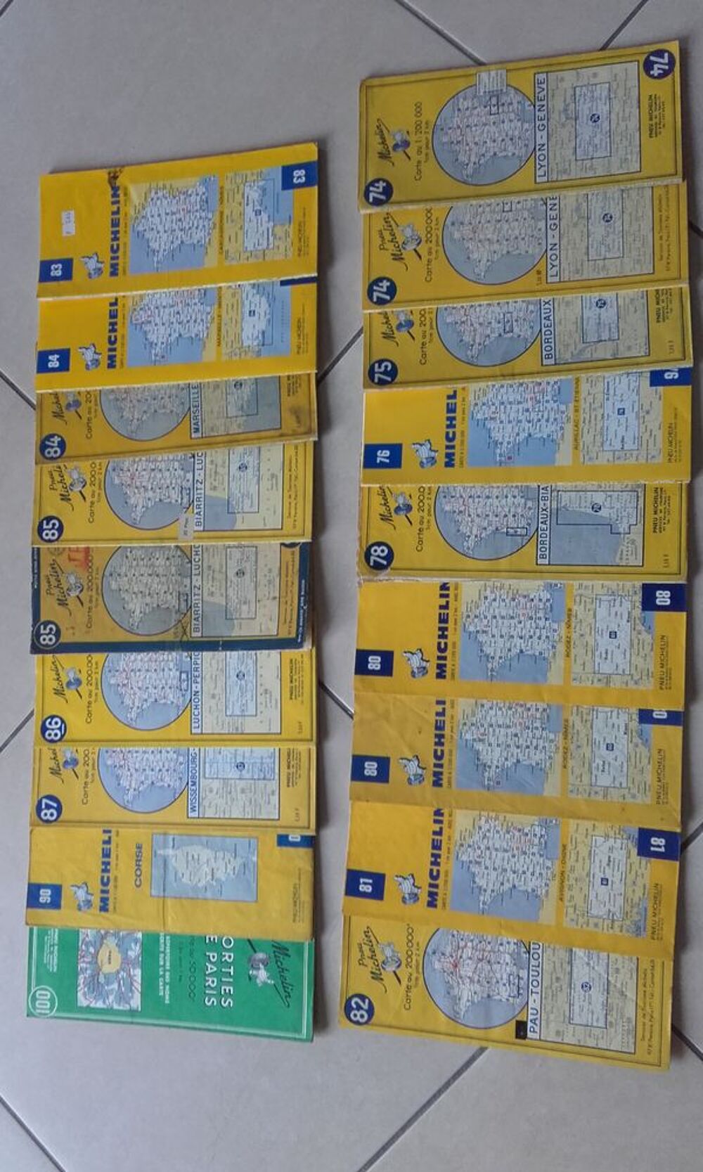 Anciennes cartes Michelin 