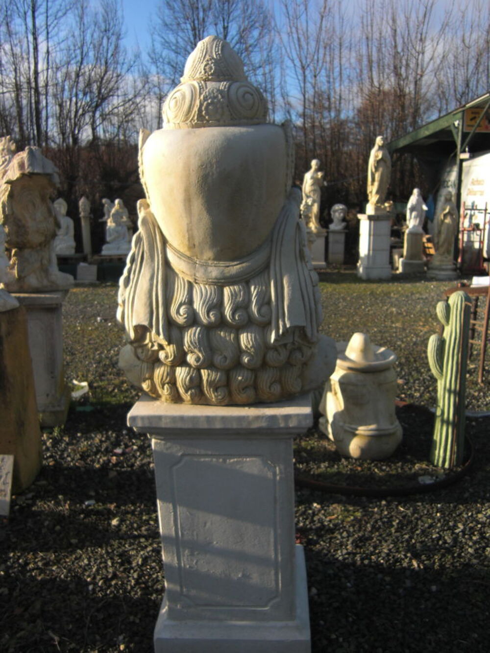 Statue, Buste en pierre Décoration