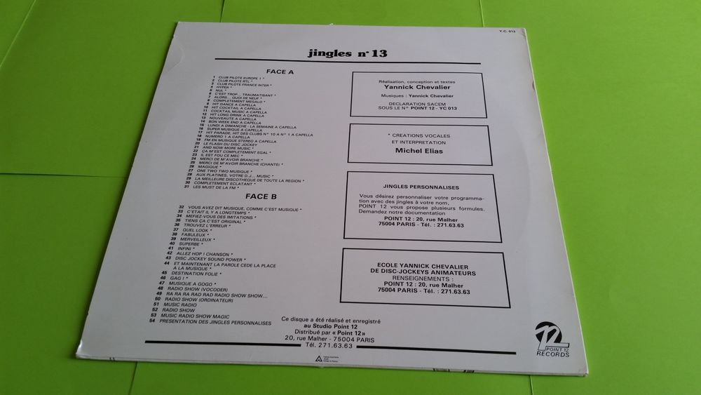 POINT 12 JINGLES CD et vinyles