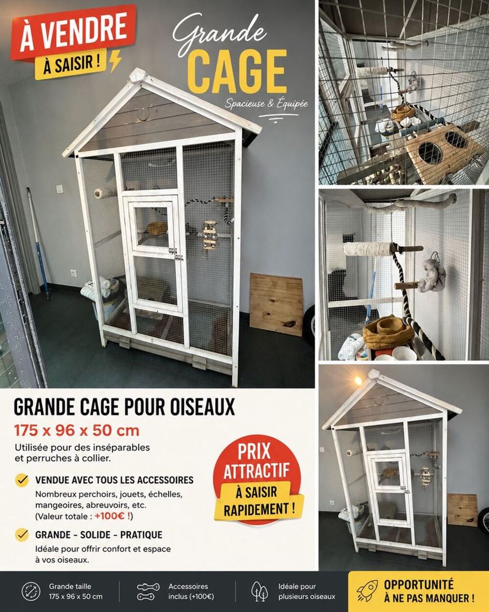 cage &agrave; oiseaux Meubles