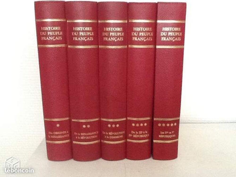Histoire du peuple fran&ccedil;ais en 5 volumes. Livres et BD
