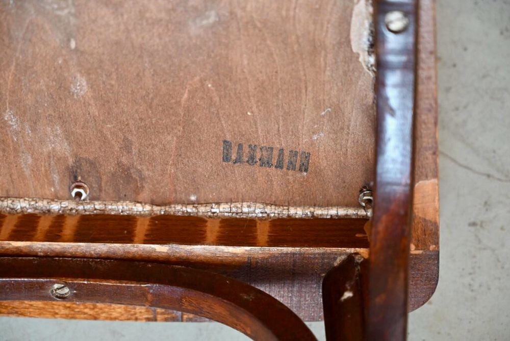 Paire de chaises bistrot sign&eacute;es Baumann en h&ecirc;tre vintage Meubles
