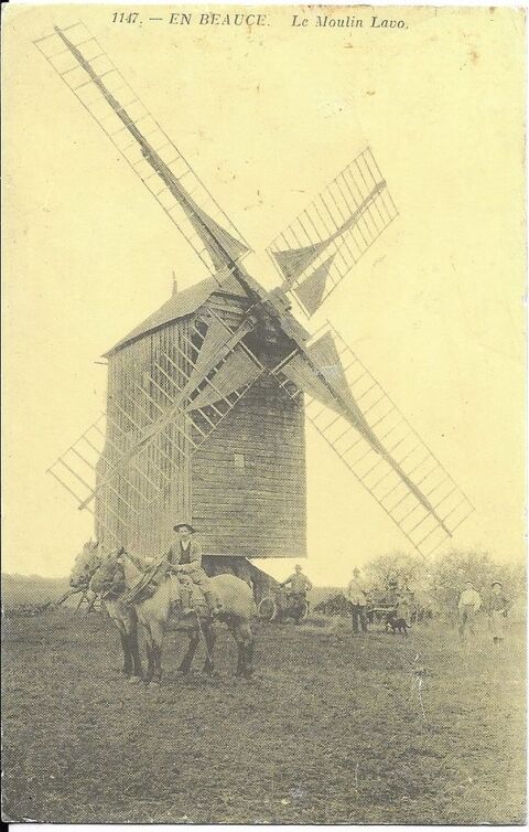 28 VIABON MOULIN LAVO ... à VENT en BOIS 12 Tours (37)