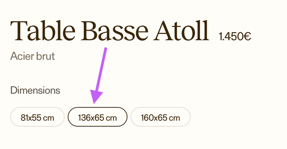 TABLE ATOLL EN ACIER BRUT NOIR
Meubles