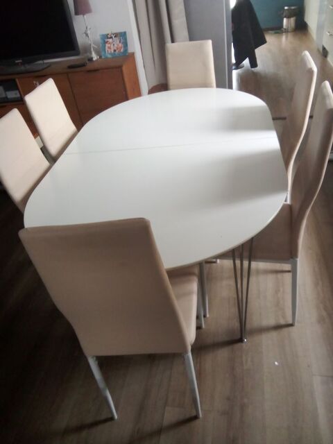 Sublime Ensemble Salle à Manger : Table Ovale & 6 Chaises Bompas (66)