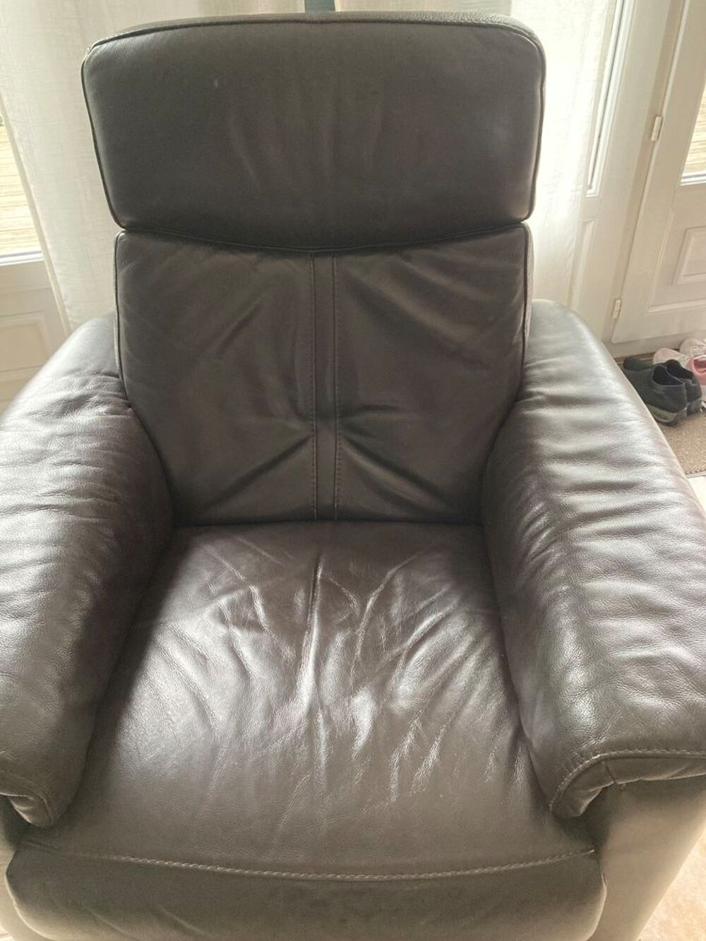 SALON CUIR MARRON Meubles