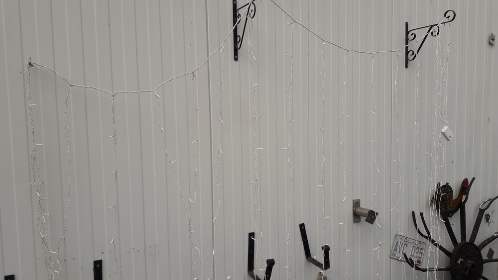 rideaux illumin&eacute;s Décoration