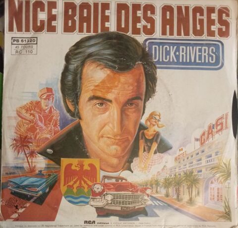 DICK RIVERS ET LES CHATS SAUVAGES / 3 X DISQUES VYNIIL 45 T Pont-Audemer (27)