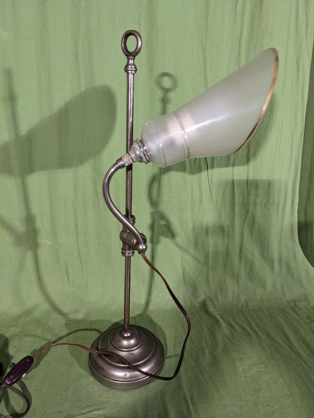 Lampe d'Horloger &agrave; tulipe Guariche d&eacute;but du si&egrave;cle dernier e Bricolage