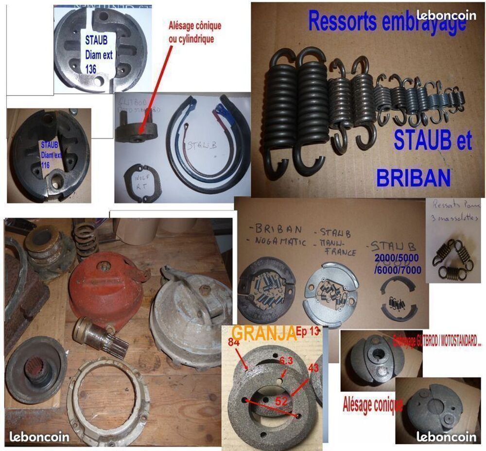 Ressorts d'embrayage motoculteur motobineuse.
Jardin