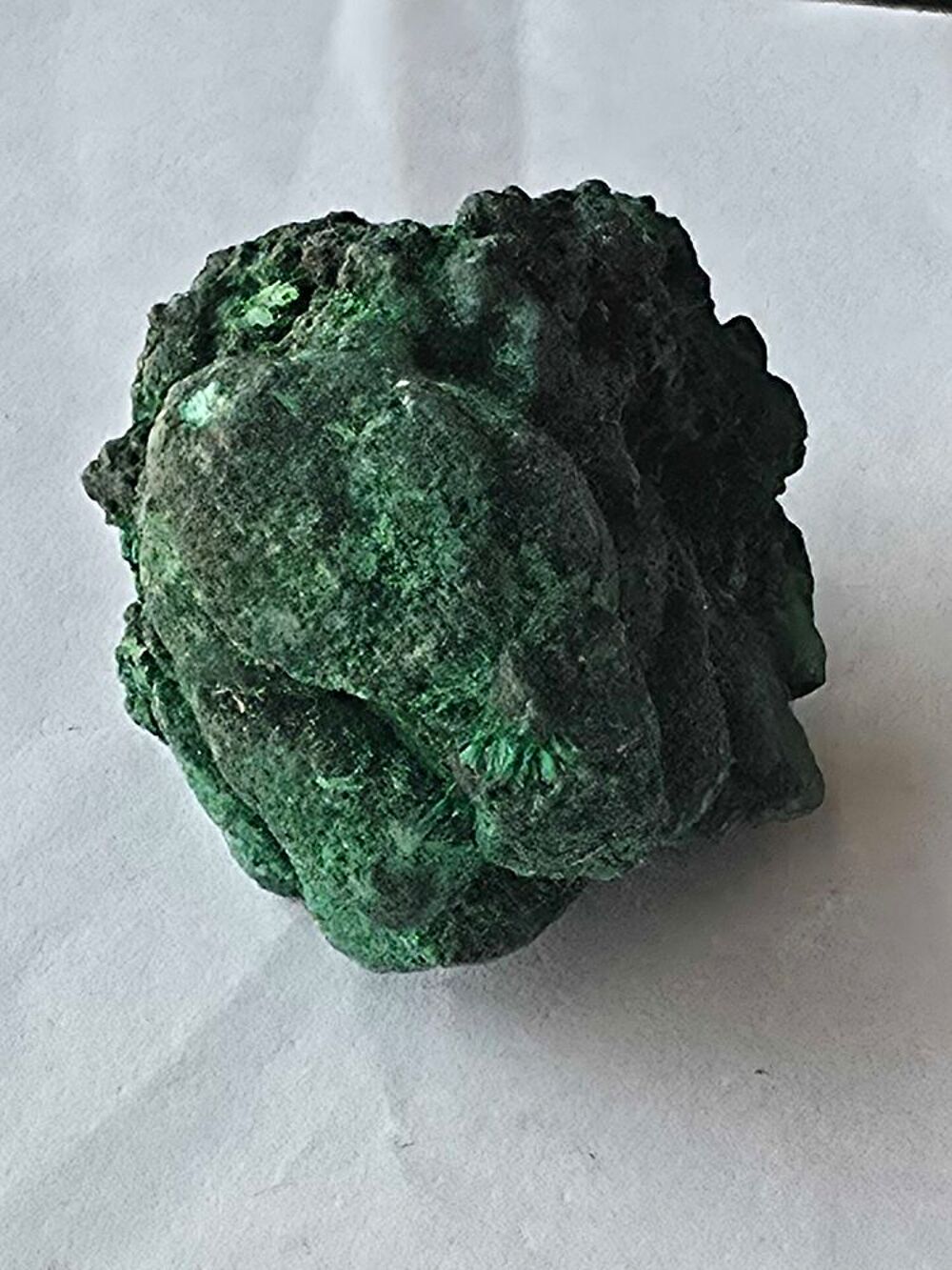 Malachite Fibreuse du Katanga-Rare Stalactite Naturelle 48g 