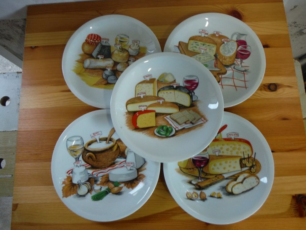 Assiettes &agrave; fromages x 5 Cuisine