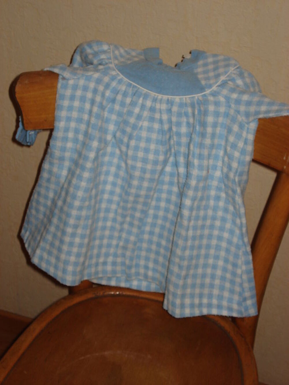 robe b&eacute;b&eacute; file 1 an motifs carreaux bleus et blancs
Vtements enfants