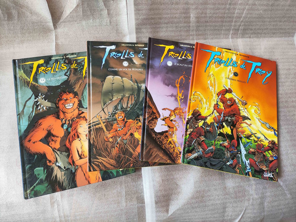 BD Trolls de Troy , 4 volumes 1 &agrave; 4 Livres et BD