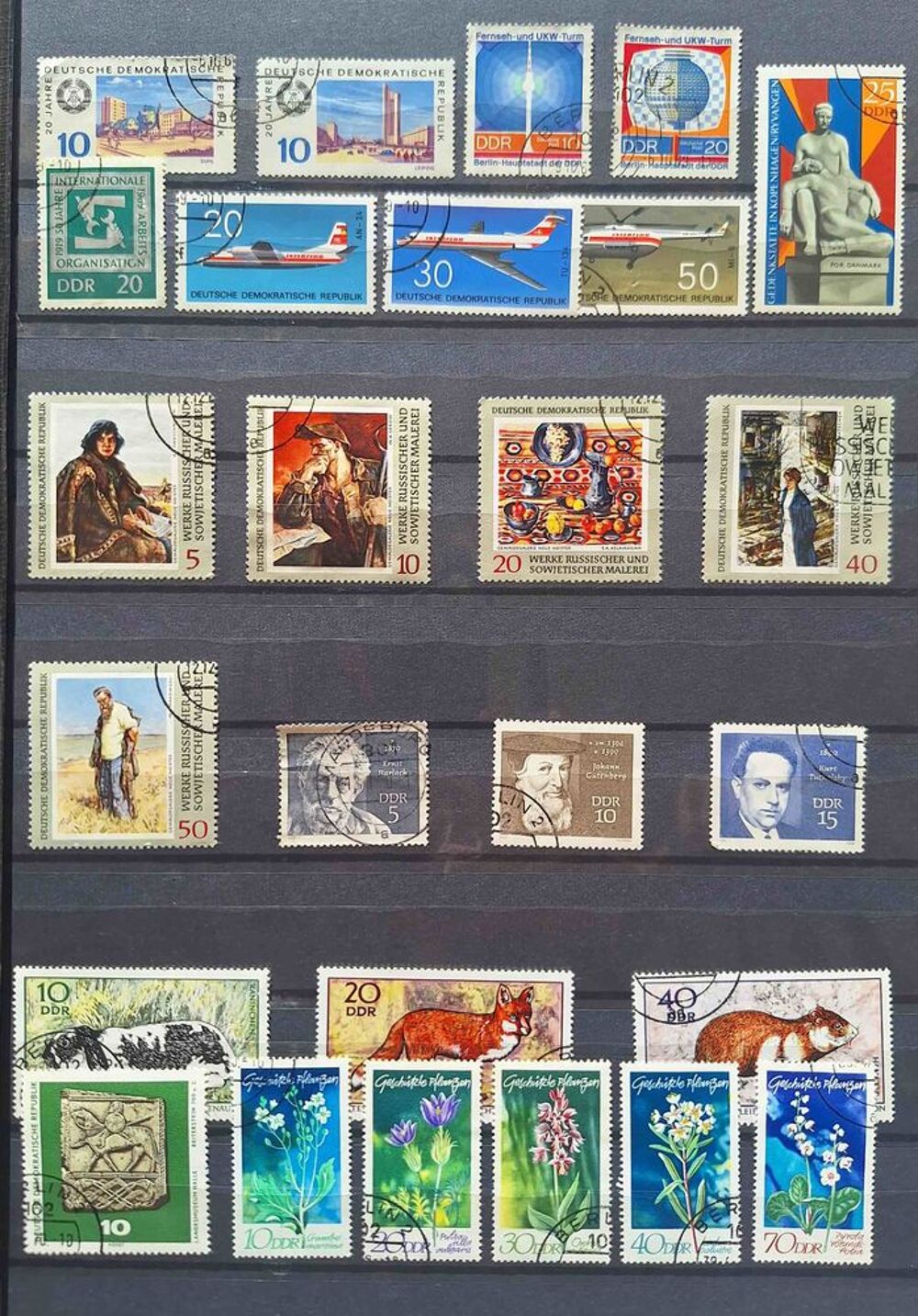 S&eacute;rie de timbres de collection d'Allemagne bis 
