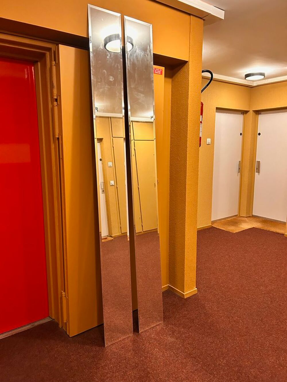 ces 2 grands miroirs biseaut&eacute;s de 2,30 m&egrave;tres sur 0,24m Décoration