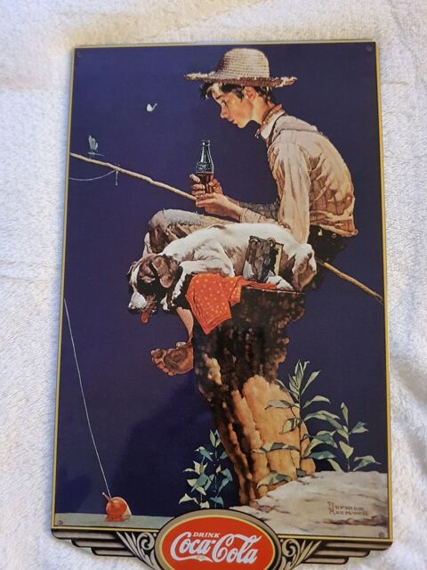 Plaque mtal vintage Coca Cola 5 Villemomble (93)