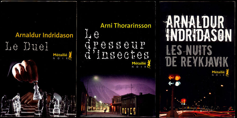 LOT de 3 romans thriller d'auteurs islandais Livres et BD