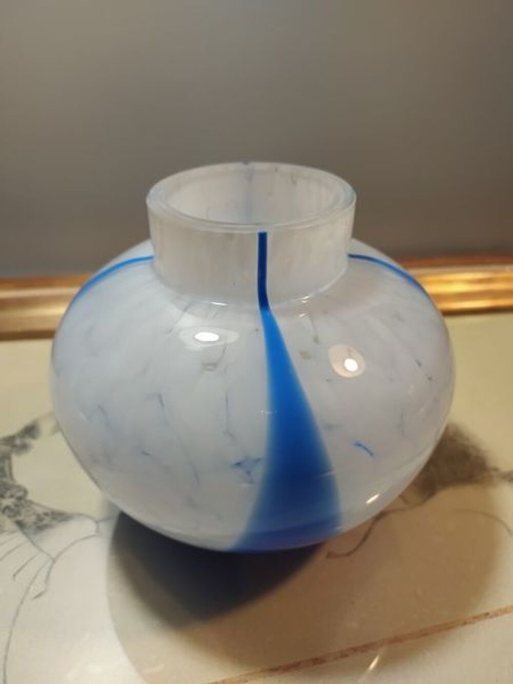 Vase Boule Verre de Clichy vers 1930 Décoration