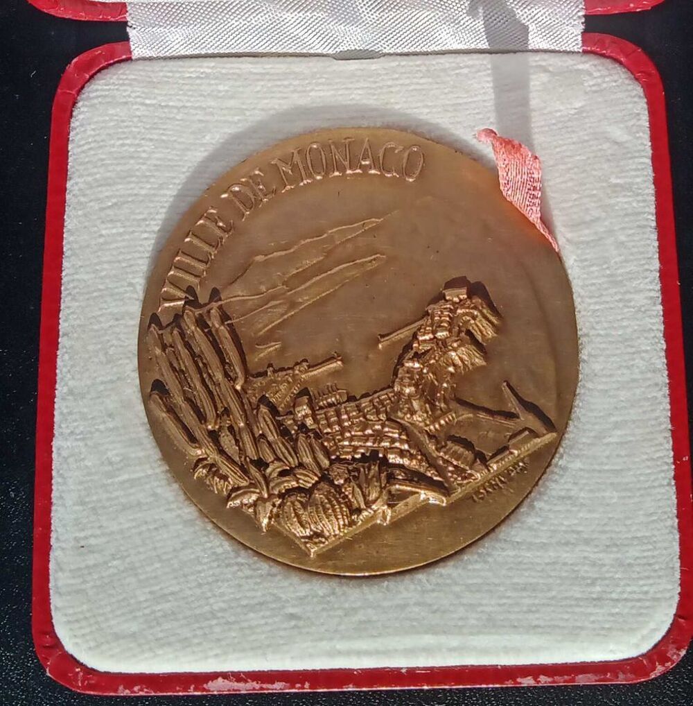 M&eacute;dailles sur la Principaut&eacute; de Monaco 