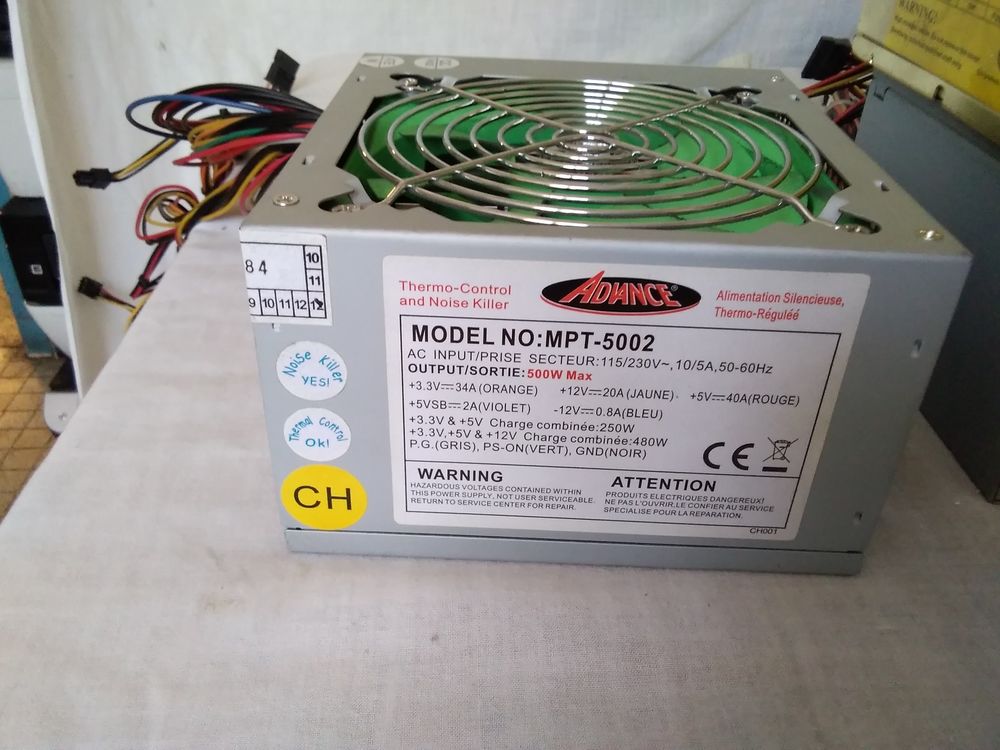 Alimentations pour PC Matériel informatique