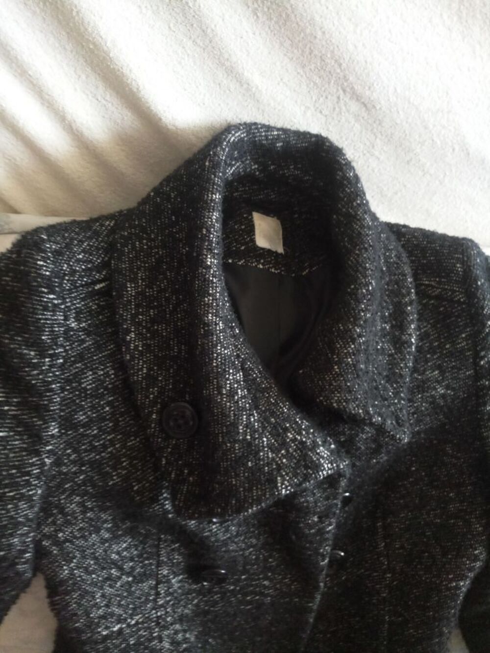 VESTE 3/4-NOIR CAMAIEU TAILLE : 1-38/40 Vêtements