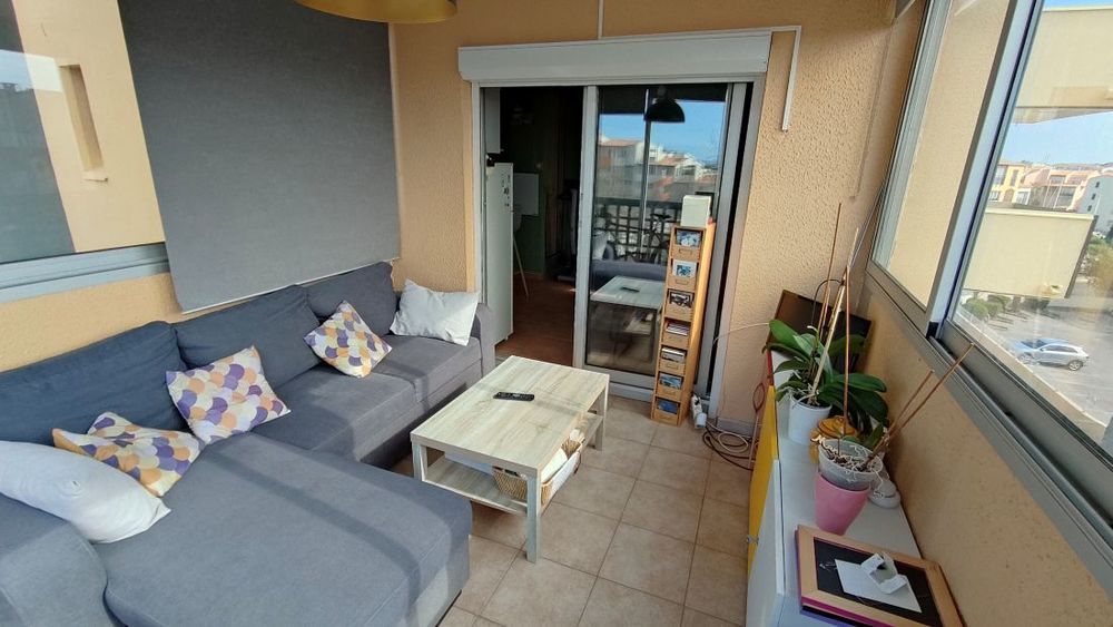 Vente Appartement LE CAP D'AGDE: Île des pêcheurs: STUDIO AVEC BELLE LOGGIA VITREE 3 faces Le cap d agde