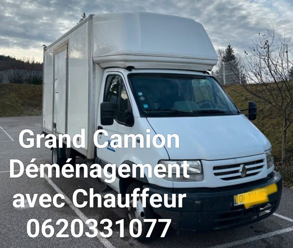   Grand Camion pour Déménagement et Transport avec Chauffeur  