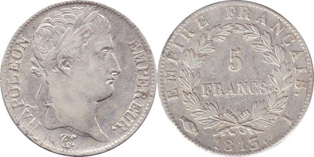 Napol&eacute;on 1er 5 francs 1813 i Limoges 