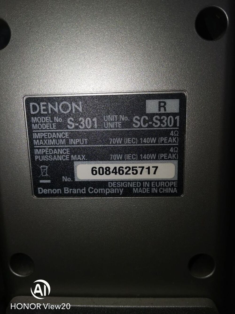 ensemble home cin&eacute;ma Denon PARFAIT ETAT Audio et hifi