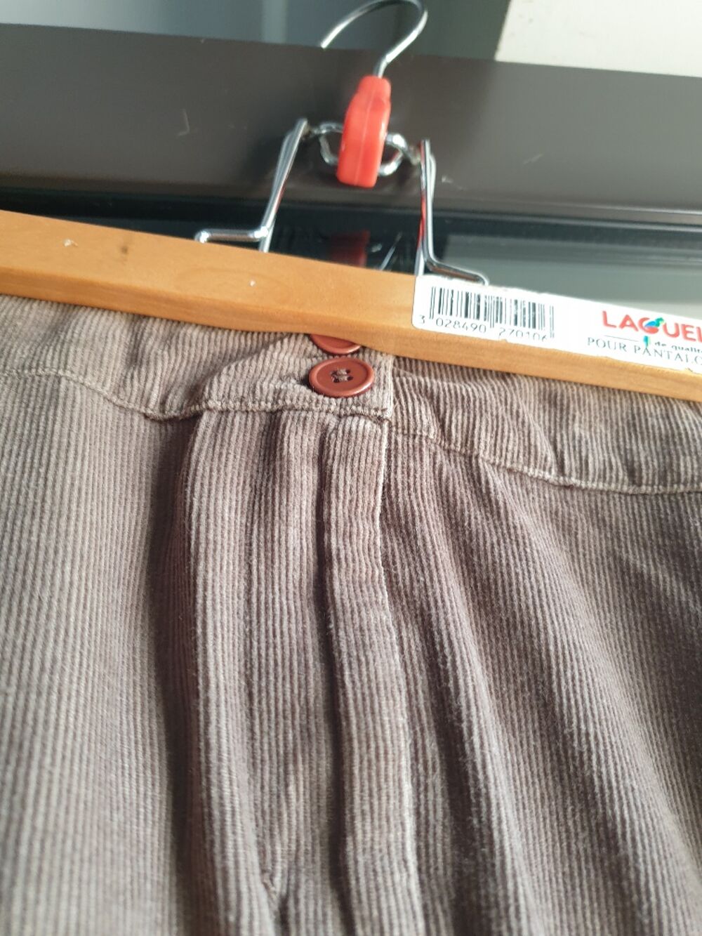 Jupe kaki en velours c&ocirc;tel&eacute;, &agrave; volants, 100 % coton Vêtements