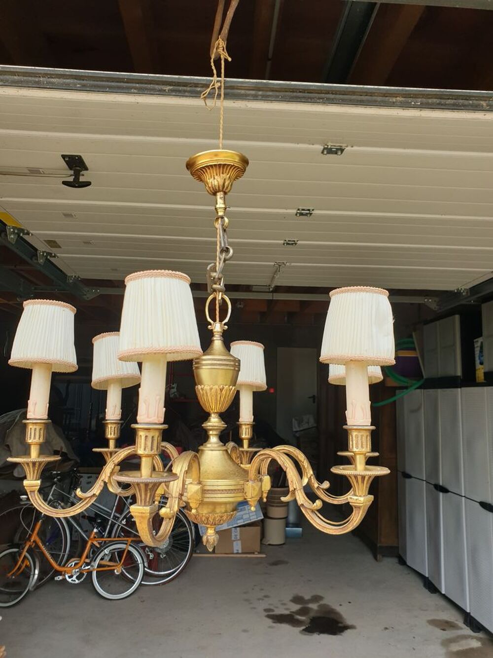 Lustre et appliques en bronze Dcoration