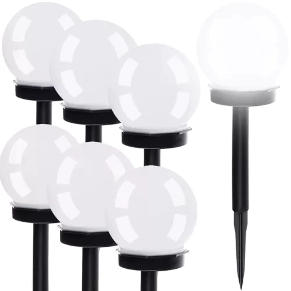 Lampe de jardin solaire - boule, lot de 6 pcs. Jardin
