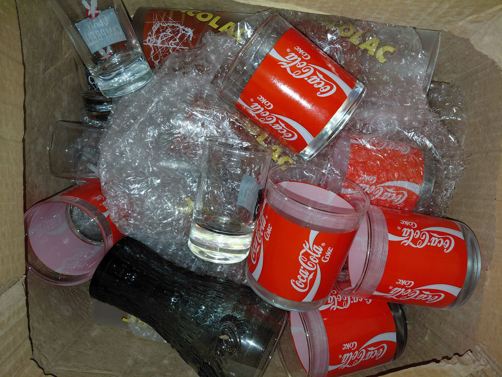 Lots de verre coca Décoration