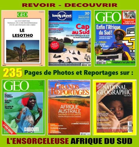 AFRIQUE DU SUD - géo - Lesotho - BOCHIMANS 18 Strasbourg (67)