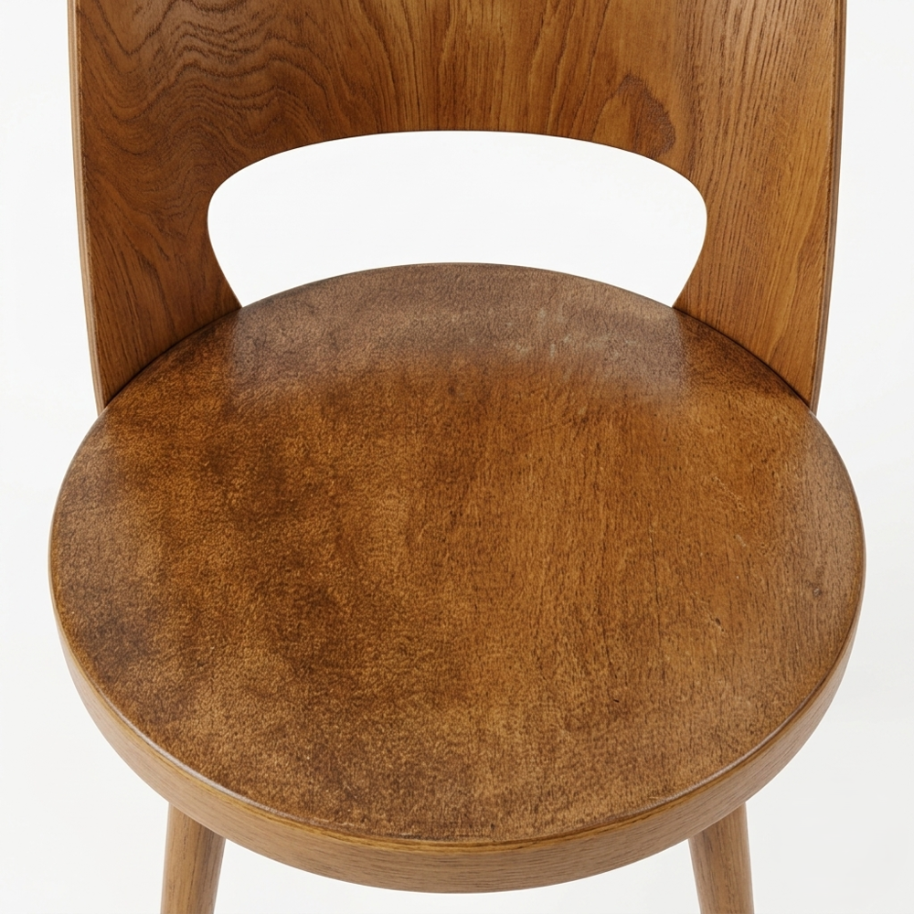 Chaise Baumann Mondor vintage en h&ecirc;tre Meubles