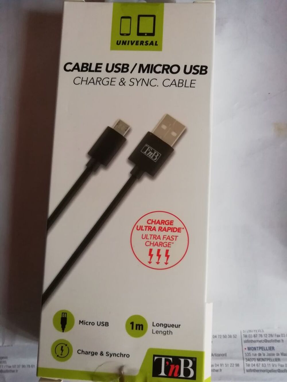 CABLE USB Matériel informatique