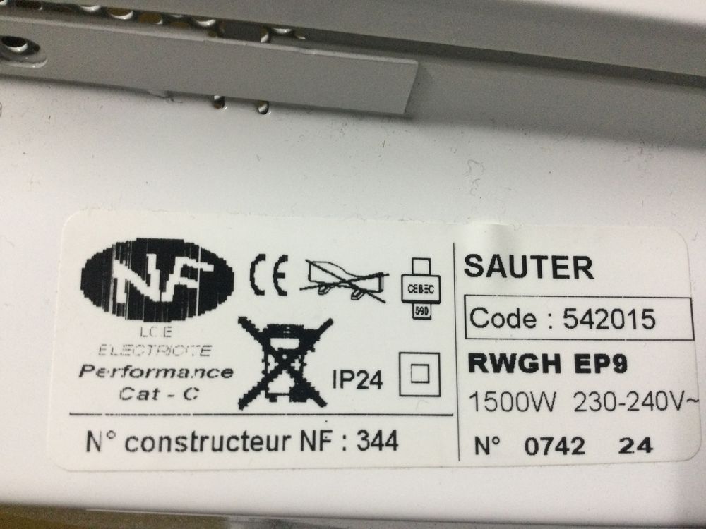 5 PANNEAUX RAYONNANTS SAUTER ET THERMOR Bricolage